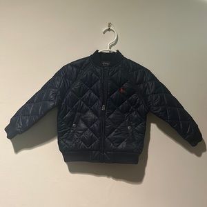 NWT navy Ralph Lauren toddler boy puffy coat in size 2T